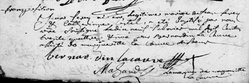 Acte Baptême FEREY Jean _ Février 1734